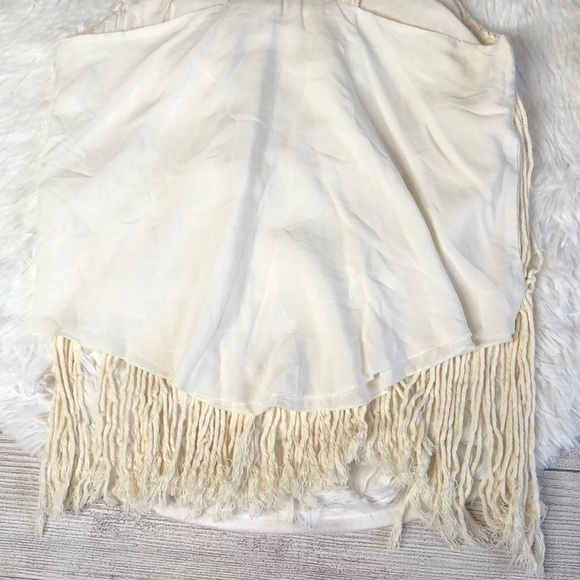 Surf Gypsy Crochet Macrame Fringe Tank Top Medium - Picture 9 of 12